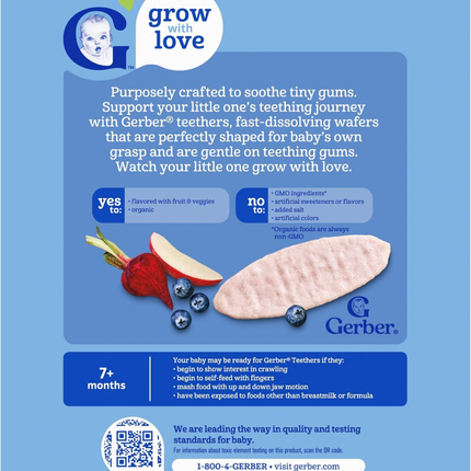 Gerber Organic Teethers | 48 gramos