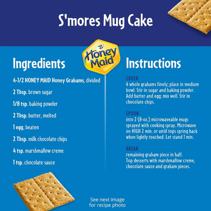 Honey Maid Graham Crackers | Galletas Sabor Miel Ideales para hacer S'mores | Hechas con Miel Real | 408 gramos