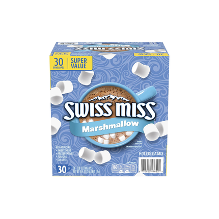 Swiss Miss | Chocolate Caliente en polvo mezcla malvavisco y cacao | 30 sobres 39 gramos