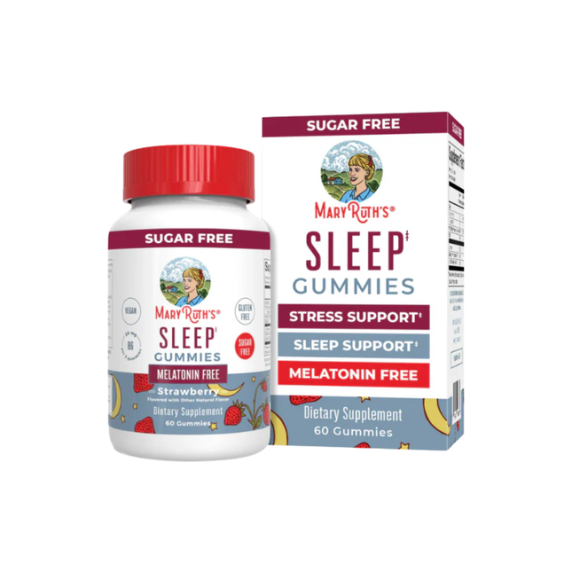 Mary Ruth's Gomitas para dormir sin Melatonina Sabor Fresa | 60 gomitas