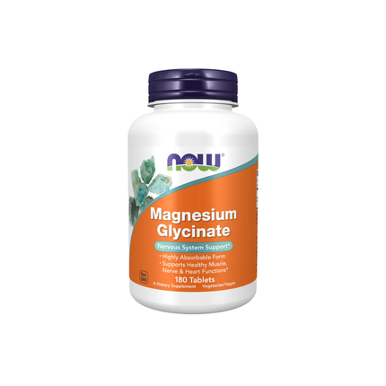 NOW Glicinato de Magnesio 200 mg | 180 tabs