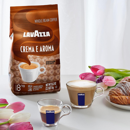 Lavazza Crema E Aroma | Café Grano Entero Tostado Medio | 1kg