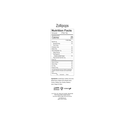 Zolli Pops Dientes Limpios | Paletas sin Azúcar sabores variados | 88g