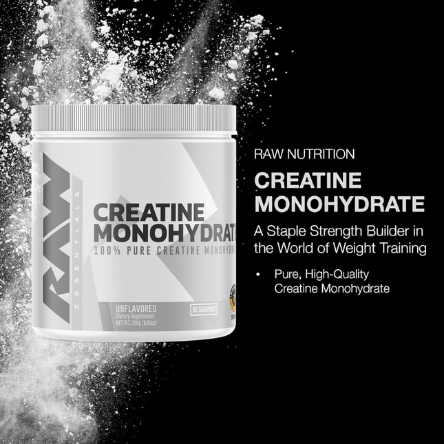 RAW Nutrition Creatina Monohidratada | 50 Servicios