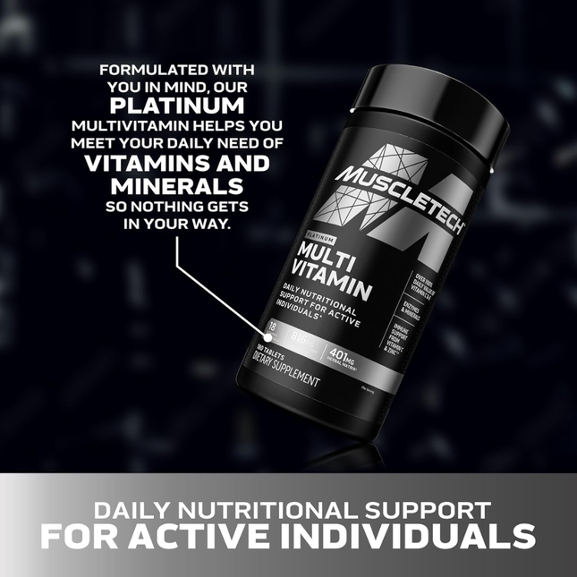 MUSCLE TECH PLATINUM MULTIVITAMIN | 90 CÁPSULAS