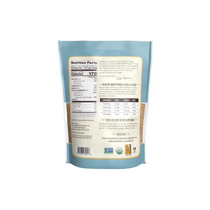 Bob's Red Mill Steel Cut Oats | Avena Orgánica Corte Afilado | 680g