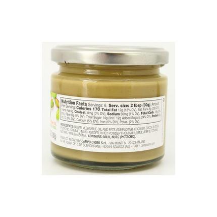 Campo D' Oro Mantequilla de Pistache | Con Pistaches Rostizados | 180 gramos