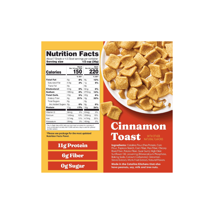 Catalina Crunch Cereal De Canela (Cinnamon Toast) 255gr