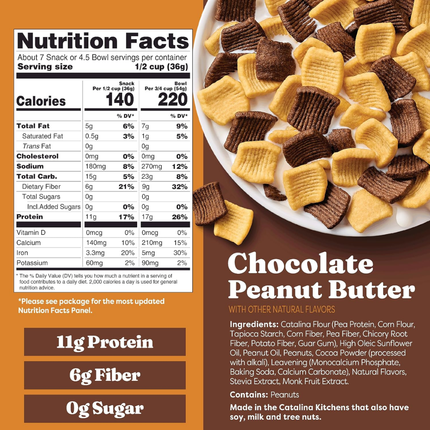 Catalina Crunch | Chocolate Peanut Butter | Cereal Proteíco sin Azúcar | 255g
