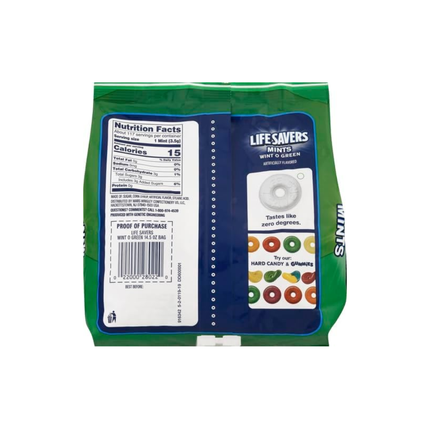 Life Savers Mints Wint O' Green | Mentas Envueltas Individualmente | 368 gramos