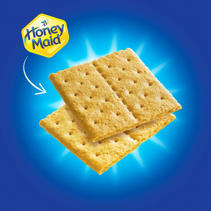 Honey Maid Graham Crackers | Galletas Sabor Miel Ideales para hacer S'mores | Hechas con Miel Real | 408 gramos