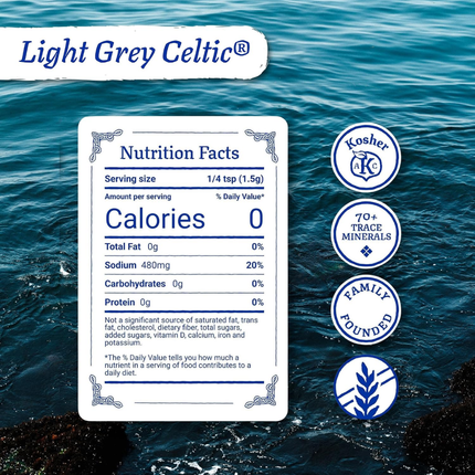 Celtic Sea Salt |  Sal Celtica Gris Clara | 227 gramos