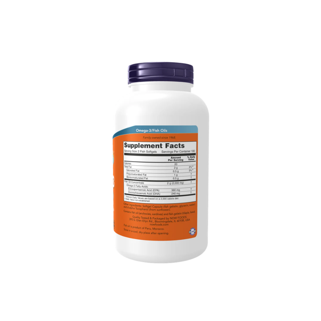 NOW Omega-3 Soporte Cardiovascular | 200 softgels