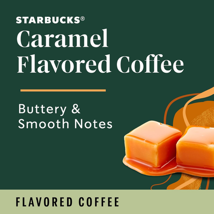 Starbucks K-Cups | Capsulas de Café Sabor Caramelo | Textura Suave | Caja con 10 Cápsulas