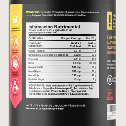 B LIFE Maca Blend | 100 Cápsulas