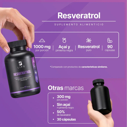 B LIFE Resveratrol | 90 Cápsulas