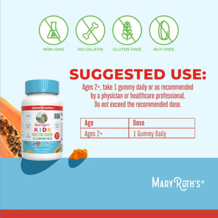MARY RUTHS MULTIVITAMINICOS PARA NIÑOS | 60 GOMITAS