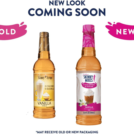 Jordan's Skinny Syrups | Jarabe endulzante para cafe y repostería sin azúcar | sabor vainilla | 750 ml