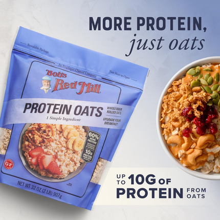 Bob's Red Mill | Avena Gourmet Sin Gluten Con 10g de Proteína Por Porción | 907 g