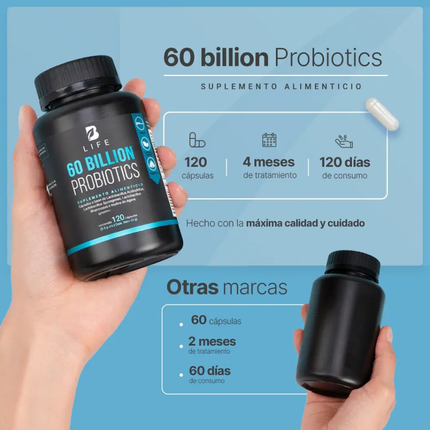 B LIFE 60 Billones de Probióticos DRcaps con Inulina De Agave