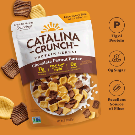 Catalina Crunch | Chocolate Peanut Butter | Cereal Proteíco sin Azúcar | 255g