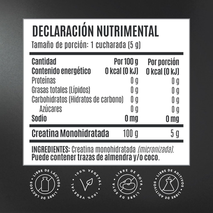 Creatina Monohidratada Birdman | 90 servicios