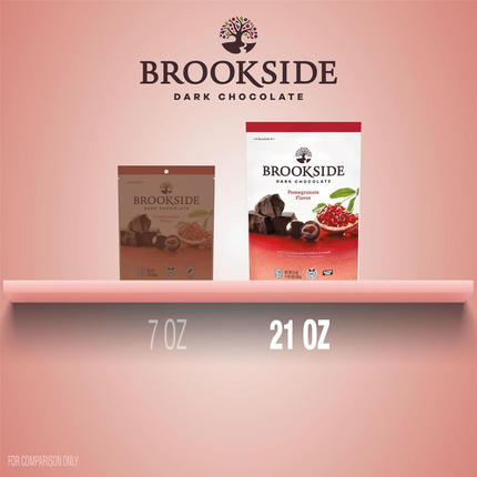 Brookside Dark Chocolate Almendras enteras | Sabor Granada | 595 gramos