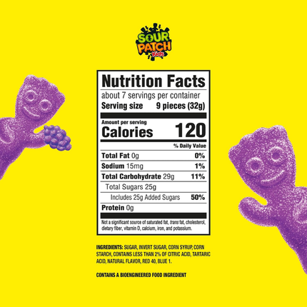 Sour Patch Kids Grape | 227 gramos