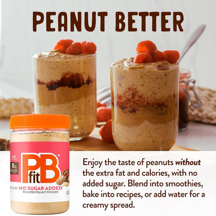 PBFIT Sugar-Free Peanut Butter Powder | Mantequilla de Maní en Polvo sin Azúcar | 368 Gramos