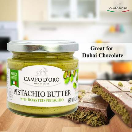 Campo D' Oro Mantequilla de Pistache | Con Pistaches Rostizados | 180 gramos