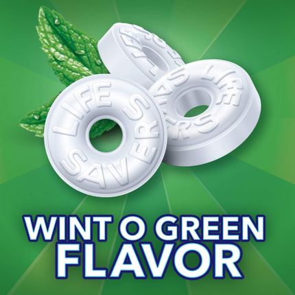 Life Savers Mints Wint O' Green | Mentas Envueltas Individualmente | 368 gramos