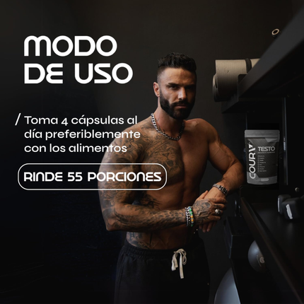 Coura Mens Testo | 200 Cápsulas