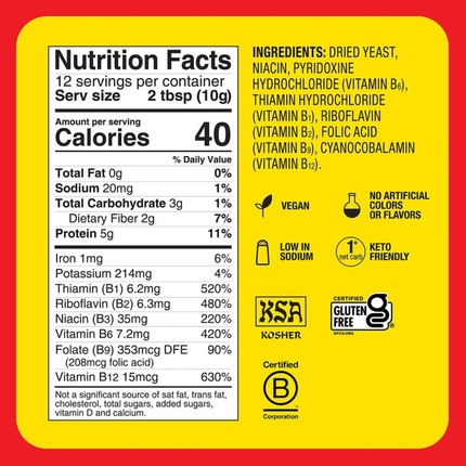 Bragg Levadura Nutricional | Sin Gluten | 127 gramos
