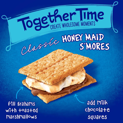 Honey Maid Graham Crackers | Galletas Sabor Miel Ideales para hacer S'mores | Hechas con Miel Real | 408 gramos