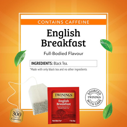 Twinings Té Negro | 100 Bolsas de Té Desayuno Inglés
