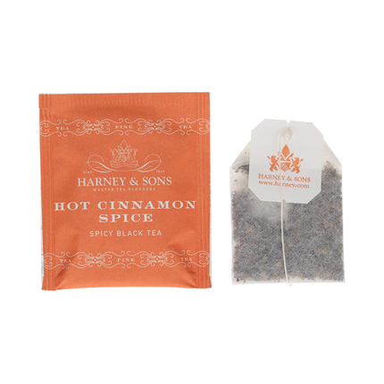 Harney & Sons té de especias de canela caliente, 50 bolsas de té