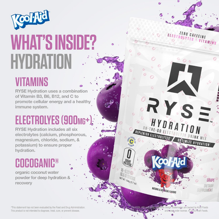 RYSE CORE HYDRATION | 16 GRAPE KOOL AID STICKS
