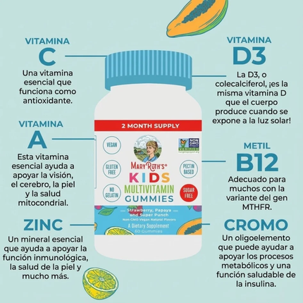 MARY RUTHS MULTIVITAMINICOS PARA NIÑOS | 60 GOMITAS
