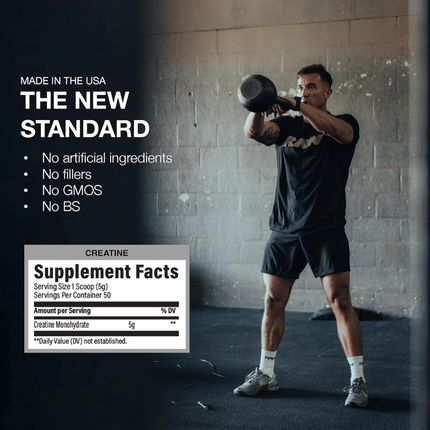 RAW Nutrition Creatina Monohidratada | 50 Servicios