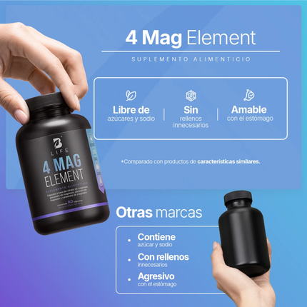 B LIFE 4 MAG ELEMENT | 60 Cápsulas