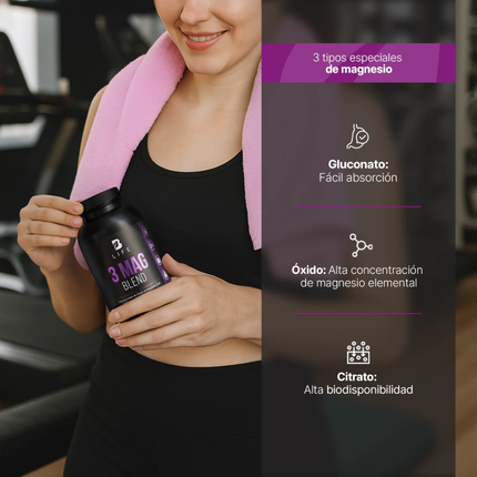 B LIFE 3 MAG BLEND Citrato, Óxido y Gluconato de Alta Absorción