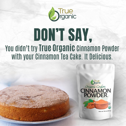 True Organic | Canela De Ceilán En Polvo | 454 gramos