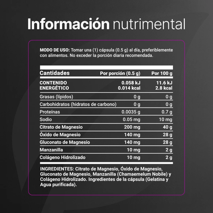 B LIFE 3 MAG BLEND Citrato, Óxido y Gluconato de Alta Absorción