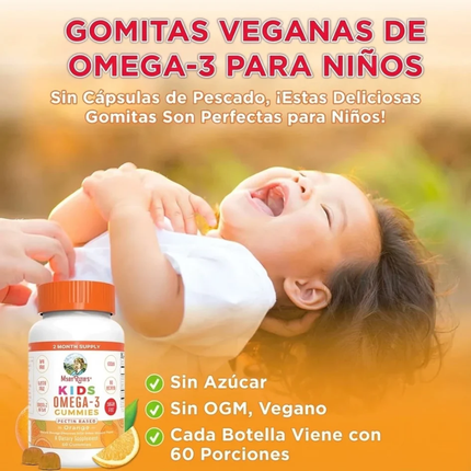MARY RUTHS GOMITAS DE OMEGA 3 PARA NIÑOS | 60 GOMITAS