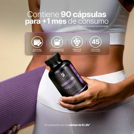 B LIFE Resveratrol | 90 Cápsulas