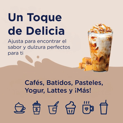 Jordan's Skinny Syrups | Jarabe endulzante para cafe y repostería sin azúcar | sabor caramelo salado | 750 ml