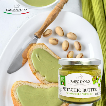 Campo D' Oro Mantequilla de Pistache | Con Pistaches Rostizados | 180 gramos