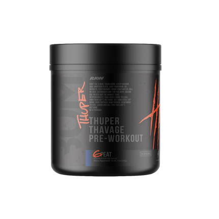 RAW CBUM THUPER THAVAGE PRE-WORKOUT | 40/20 Servicios
