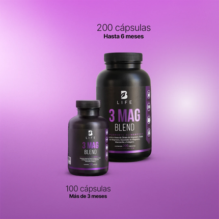 B LIFE 3 MAG BLEND Citrato, Óxido y Gluconato de Alta Absorción