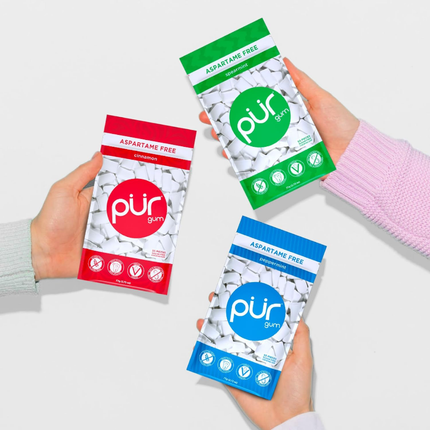 PUR GUM | Chicles Sin Azúcar, Sin Aspartame | 55 piezas